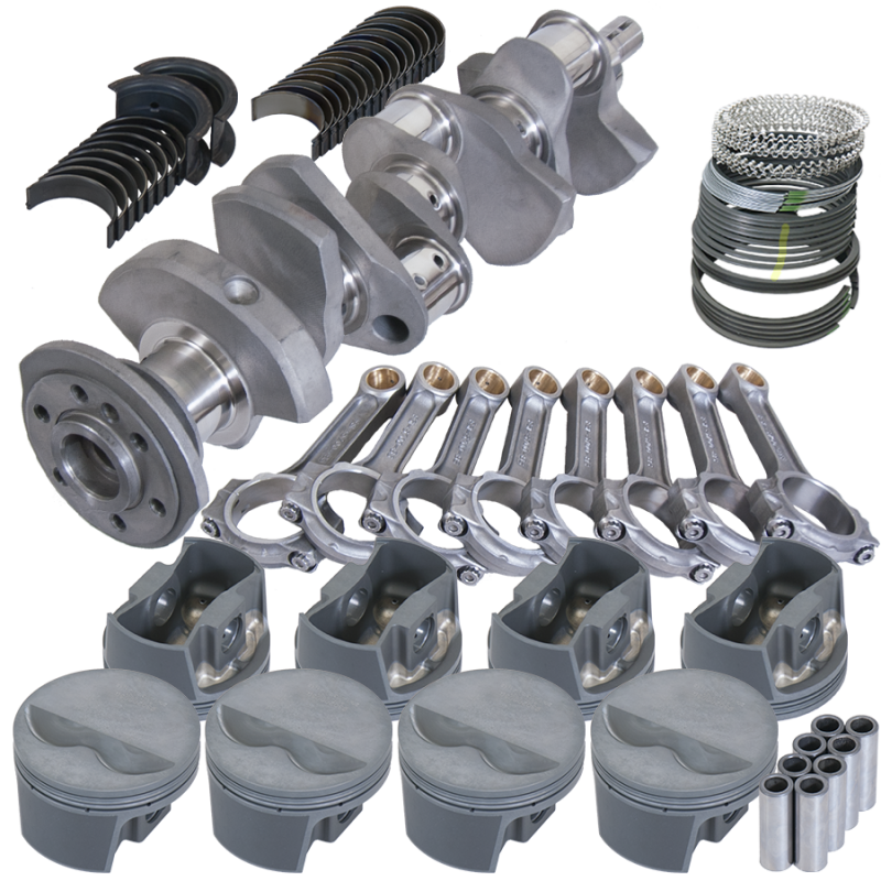 Eagle 62001000 fits Chevy 350 3.480in Crank 5.700in I-Beam Rods -5cc Flat Top 4.000in Pistons Rotating Assembly