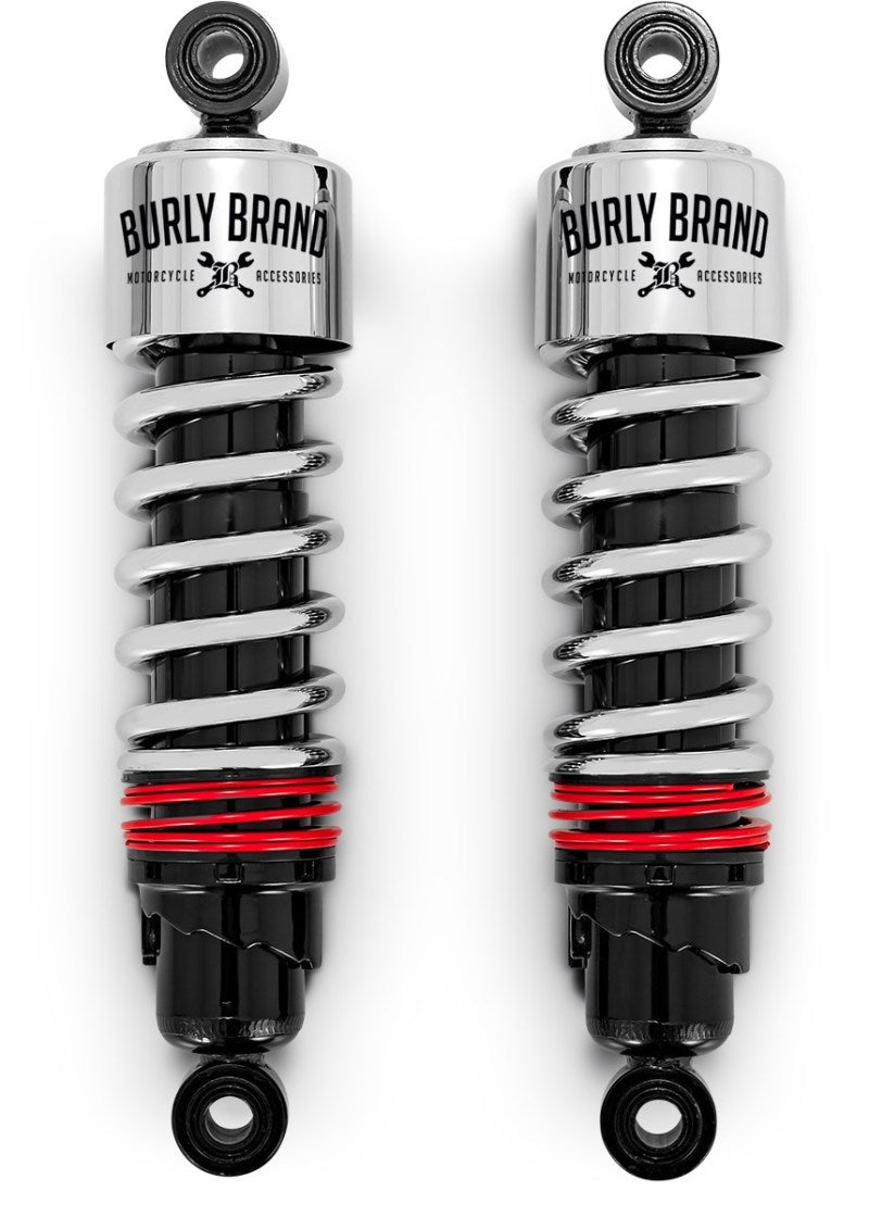 Burly B28-1207 Slammer Plus Shocks 11.5in - Chrome