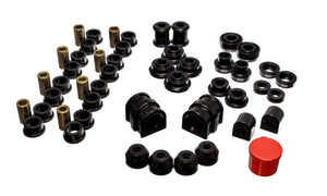 Energy Suspension 18.18101G 91-02 Saturn S Series Coupe/Sedan/Wagon Black Hyper-Flex Master Bushing Set