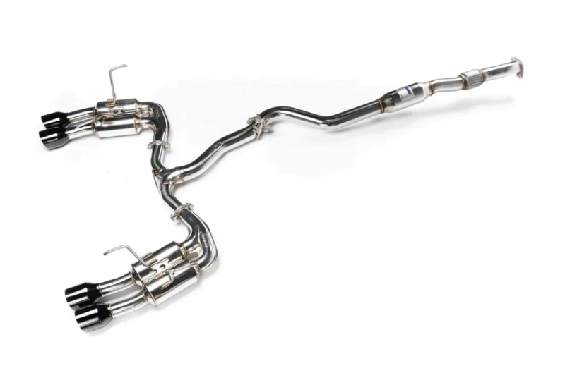 Invidia HS22WRXGM4SB 2022+ fits Subaru WRX Gemini Single Layer Quad Black Tip Cat-Back Exhaust