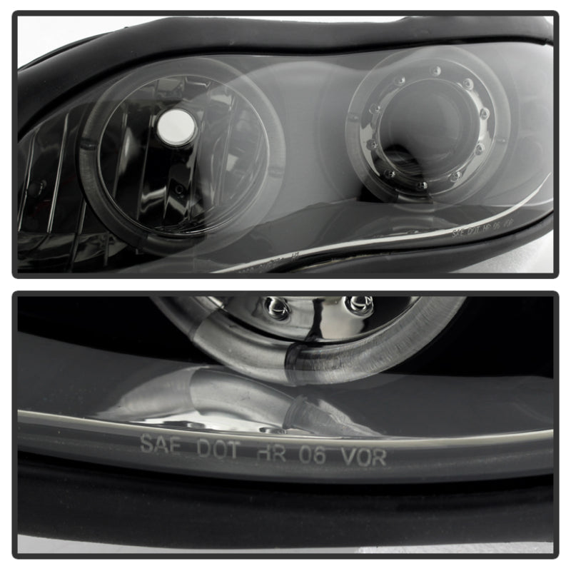 Spyder 5078261 fits Chevy 98-02 Camaro Projector Headlights LED Halo LED Blk Sm