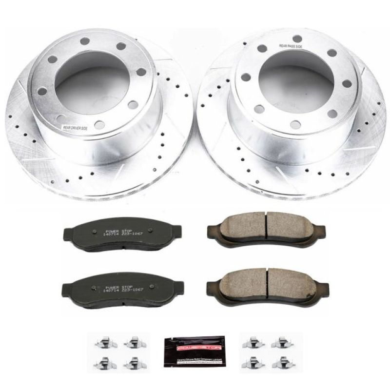 PowerStop fits Ford 07-10 F-250 Super Duty Rear Z23 Evolution Sport Brake Kit