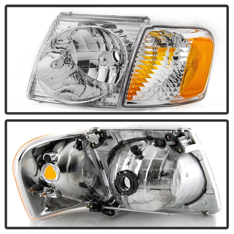 xTune 9042621 01-03 fits Ford Explorer Sport 4pc OEM Style Headlights w/Corners