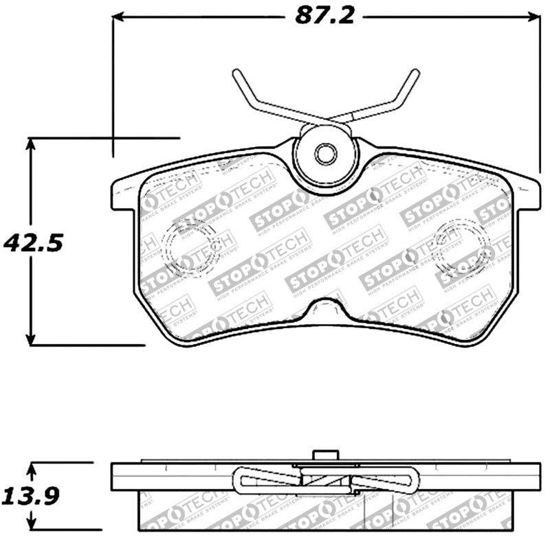 Stoptech 309.0886 Performance Brake Pads