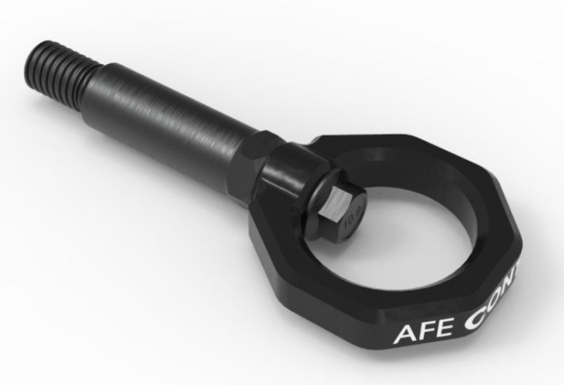 AFE 450-721001-B Control Front Tow Hook Black 20-21 fits Toyota GR Supra (A90)