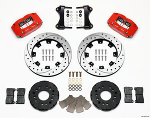 Wilwood 140-8292-DR fits Dynapro Radial Front Kit 12.19in Drilled Red 95-99 fit