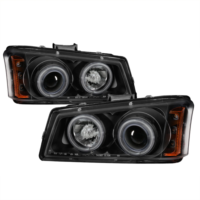 Spyder 5030023 fits Chevy 03-06 Silverado 1500 Projector HeadlightsCCFLHalo LED