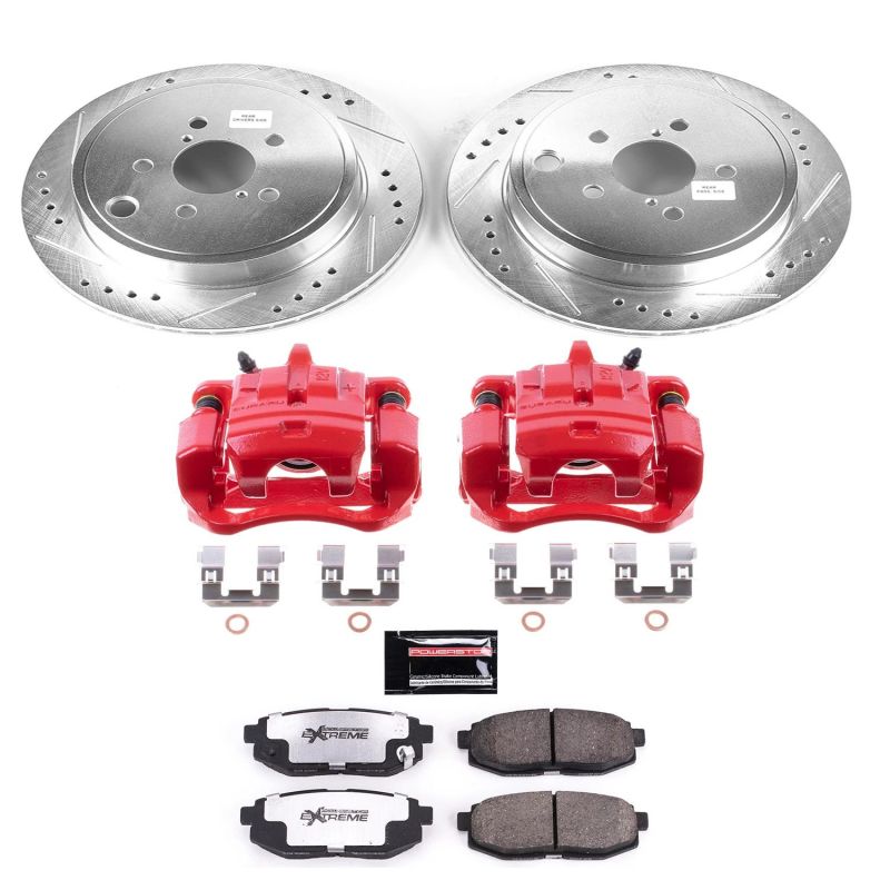 PowerStop KC5883 26 fits Scion FR-S Rear Z26 Street Warrior Brake Kit w/Calipers