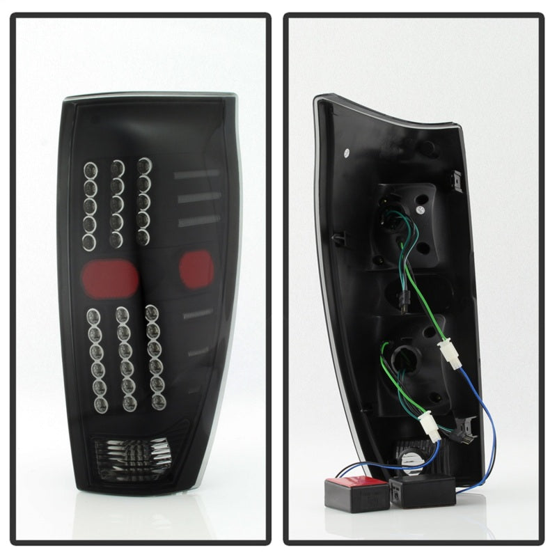 xTune 9036842 02-06 fits Chevrolet Avalanche LED Tail Lights - Black Smoke (ALT