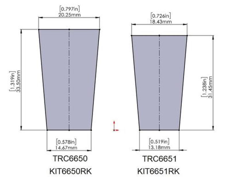 SuperPro KIT6651RK Upper Control Arm Replacement Bushing Kit (1 Arm) (For TRC665
