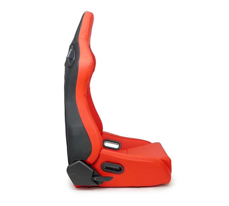 NRG RSC-750RD RSC-750RD/BK L/R Omega Reclinable Racing Seat Red with Black
