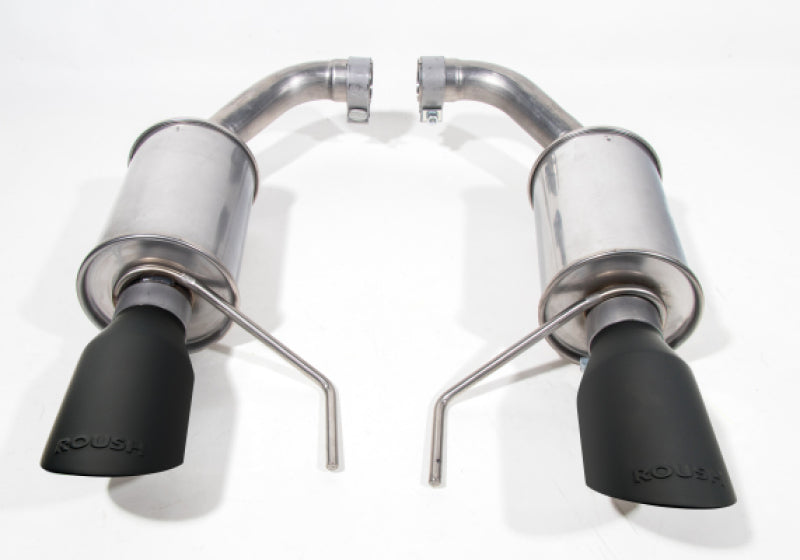 Roush 421837-BLK 2015 fits Mustang V6 / EcoBoost Black Tip Axle Back Exhaust