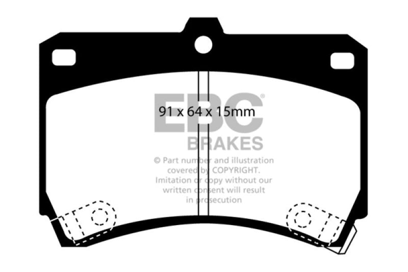 EBC DP2884 fits Ford 94-97 Aspire 1.3 manual Greenstuff Front Brake Pads