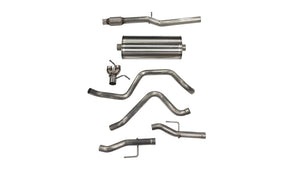 CORSA Performance 21033 Corsa 19-23 fits Chevy Silverado/fits GMC Sierra 6.2L Crew Cab Short Bed 147.5 Cat-Back Dual Rear Exit No Tips