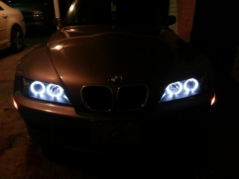 Spyder 5009081 fits BMW 96-02 Z3 Projector Headlights LED Halo Black High H1 Lo