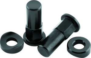 BikeMaster 151628 BikeMaster Rim Lock Nuts (Pair) T6 Aluminum/Black