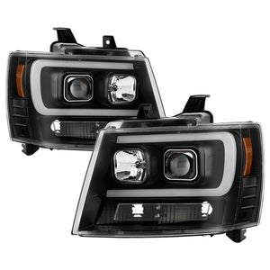 Spyder 5087515 fits Chevy 07-14 Suburban 1500/2500 Tahoe 07-14 LED Headlights B