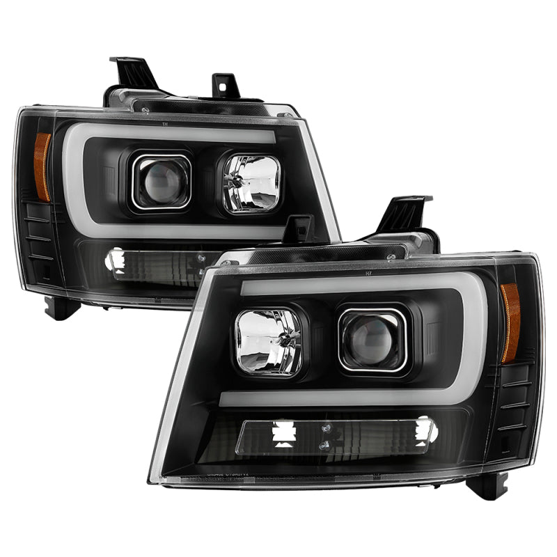 Spyder 5087515 fits Chevy 07-14 Suburban 1500/2500 Tahoe 07-14 LED Headlights B