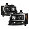 Spyder 5087515 fits Chevy 07-14 Suburban 1500/2500 Tahoe 07-14 LED Headlights B