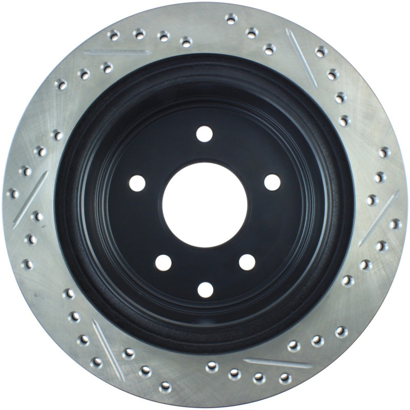 Stoptech 127.42077R 03-05 350Z / 03-04 G35 / 03-05 G35X SportStop Slotted & Drilled Rear Right Rotor