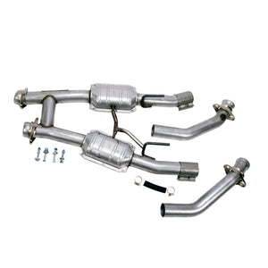 BBK 1521 86-93 fits Mustang 5.0 High Flow H Pipe With Catalytic Converters -