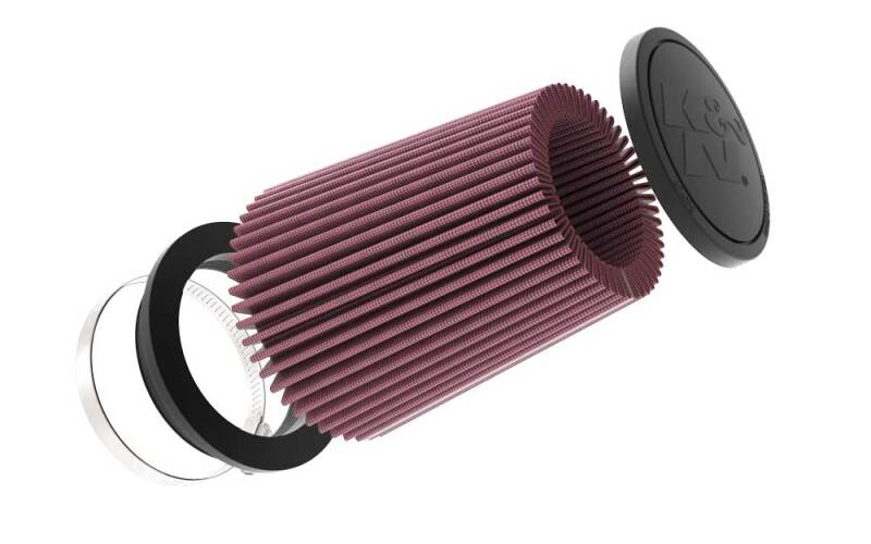 K&N Engineering RU-5149 K&N Universal 4in Flange x 5-3/8in Base x 4in Height High flow Air Filter