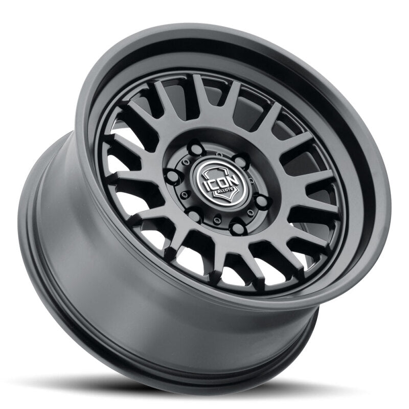 ICON 8217859057SB Anza 17x8.5 6x5.5 25mm Offset 5.75in BS 95.1mm Hub Bore Satin Black Wheel