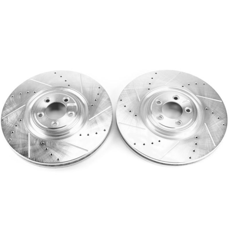 Power Stop EBR1089XPR 12-15 Jaguar XKR-S Front Drilled & Slotted Rotor - Pair