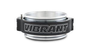 Vibrant 32518 4in O.D. Aluminized HD 2.0 Clamp Assembly - Anodized Black