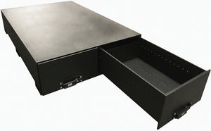 Tuffy Products 257-478608140-00250-01 Tuffy Heavy Duty Gear Drawers- 2Drawer- 50/50 Split Blk