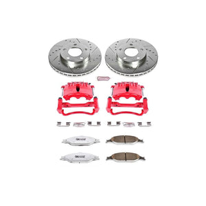 PowerStop KC1301 fits Ford Mustang Front Z26 Street Warrior Brake Kit w/Calipers