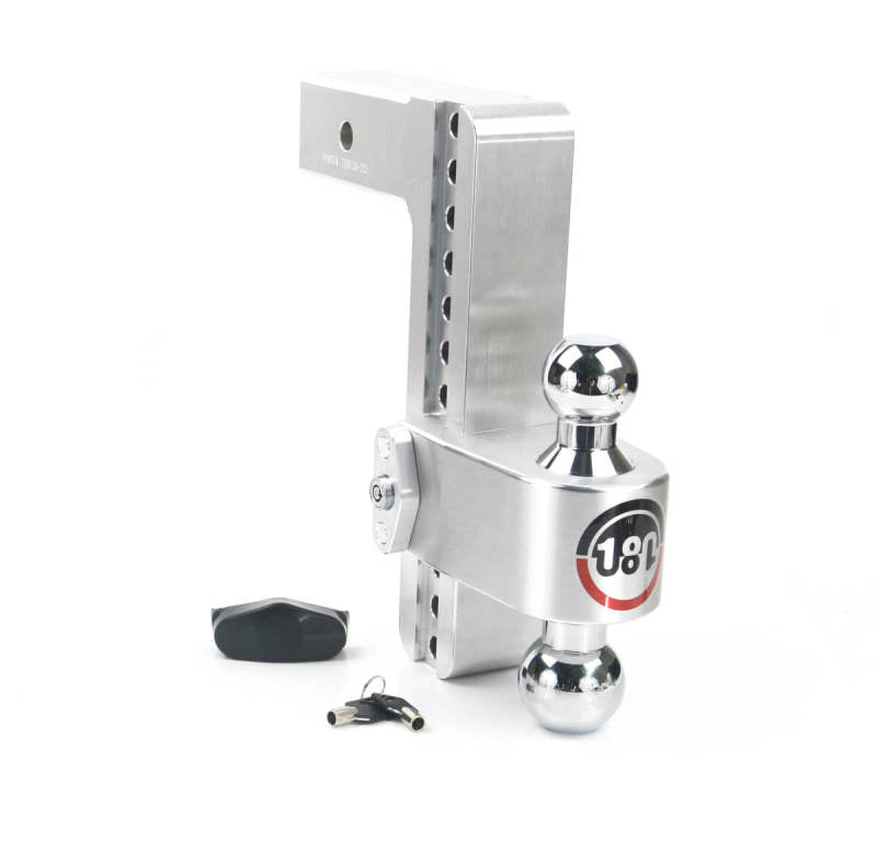 Weigh Safe CTB10-2.5 180 Hitch 10in Drop Hitch & 2.5in Shank (10K/18.5K GTWR) - Aluminum