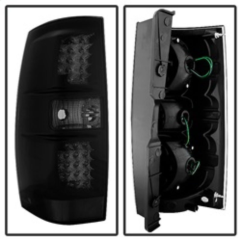 9033926 Xtune Mc Yukon/Yukon Denali LED Tail Lights Black Smoked ALT-JH-CSUB07