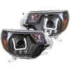 ANZO 111290 2015 fits Toyota 12-20 Tacoma Projector Headlights w/ U-Bar Black