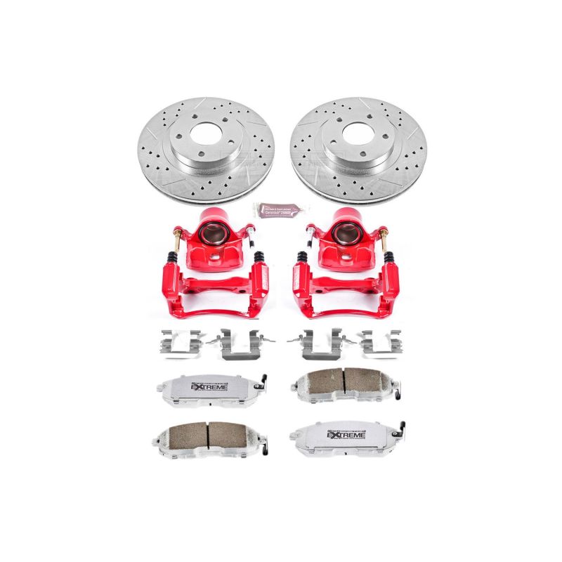 PowerStop KC2282 fits Infiniti I35 Front Z26 Street Warrior Brake Kit w/Calipers