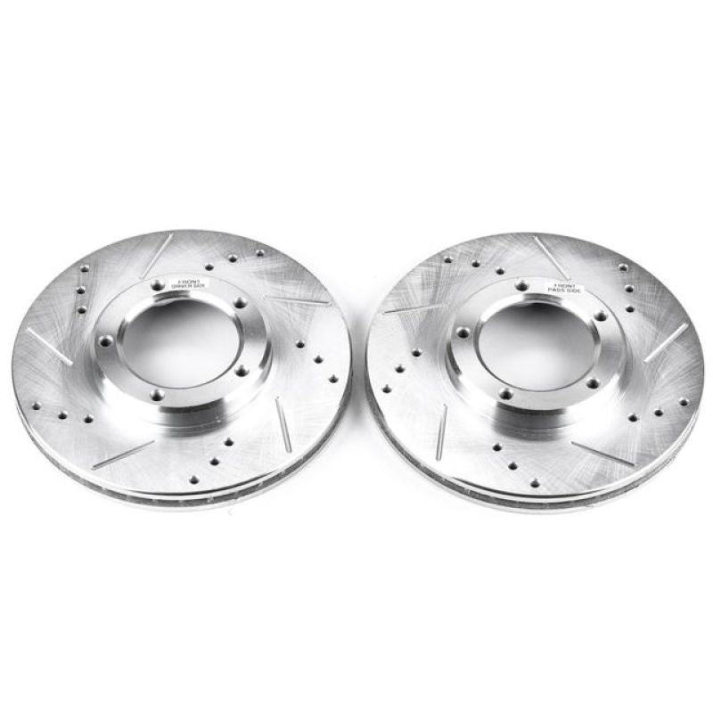 PowerStop fits Toyota 95-04 Tacoma Front Evolution Drilled & Slotted Rotors -