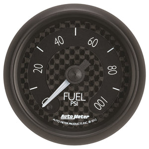 AutoMeter 8063 Autometer GT Series 52mm Full Sweep Electronic 0-100 PSI Fuel Pressure Gauge