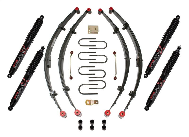 Skyjacker YJ41BKB 4" KIT, YJ W/4 BLK MAX