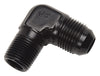 Russell 660833 Performance -6 AN to 1/8in NPT 90 Degree Flare to Pipe Adapter (Black)
