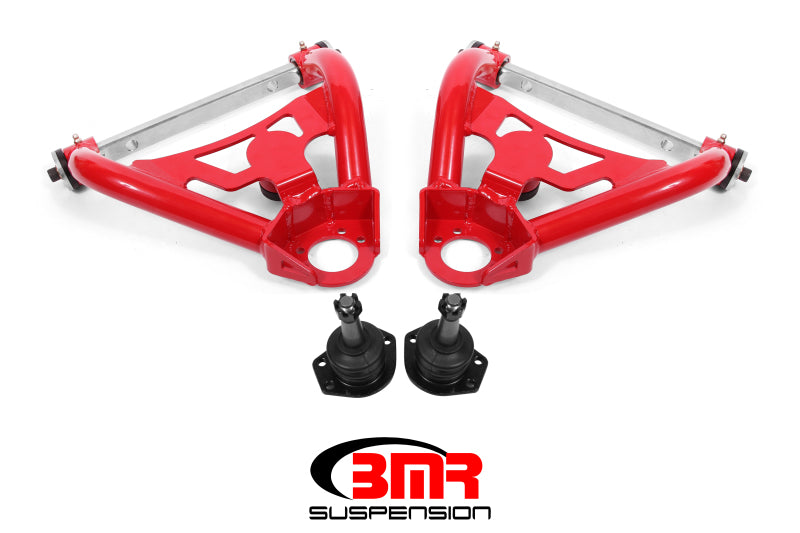 BMR AA028R A-Body Pro-Touring Upper A-Arms w/ Tall Ball Joint (Delrin) - Red