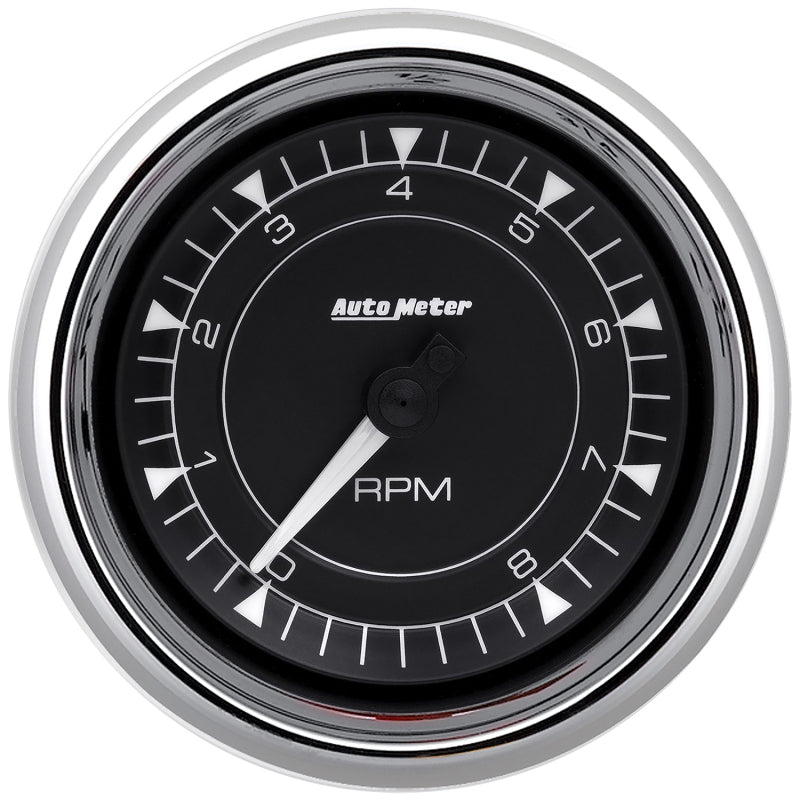 AutoMeter 9797 AutoMeter 3-3/8in 8K RPM In-Dash Tachometer Gauge - Chrome