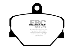 EBC DP21287 08+ Smart Fortwo 1.0 Greenstuff Front Brake Pads