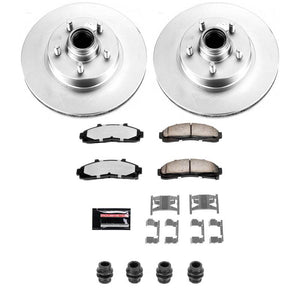 Power Stop 95-01 Ford Explorer Front Z36 Coated Truck & Tow Brake Kit