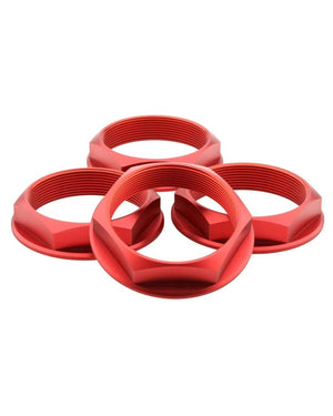 fifteen52 52-ST-NUT-V2- RED-SET Super Touring Nut V2 - Anodized Red w/ Satin Clear - Set of 4