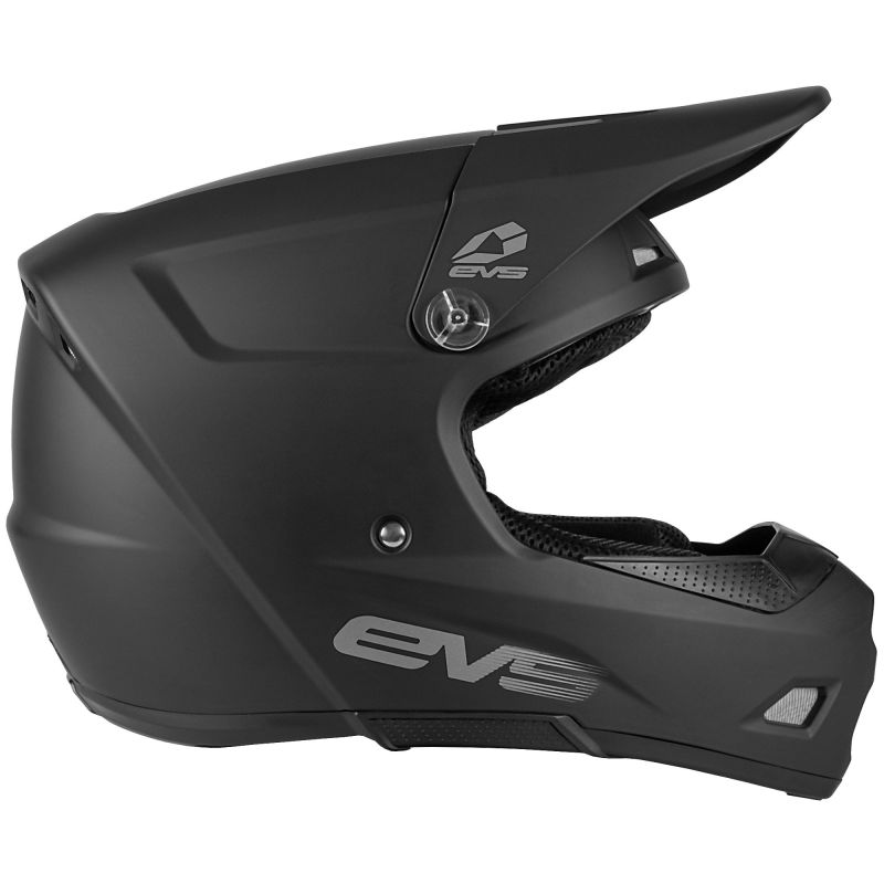 EVS HE21T3S-BK-M T3 Solid Helmet Matte Black Youth - Medium