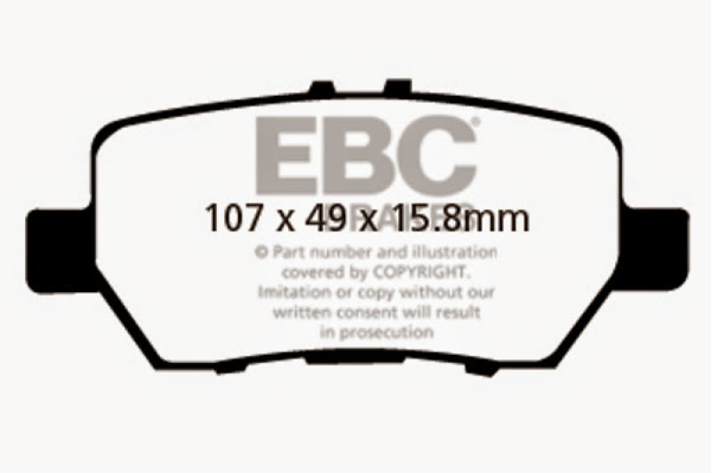 EBC DP21736 fits Acura 05-08 RL 3.5 Greenstuff Rear Brake Pads