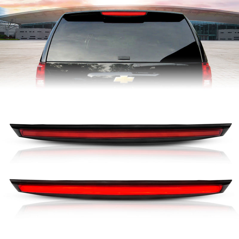 ANZO 531110 2014 fits Chevrolet 07-20 Suburban 1500 LED 3rd Brake Light Black Housing Red Lens w/ Spoiler 1pc