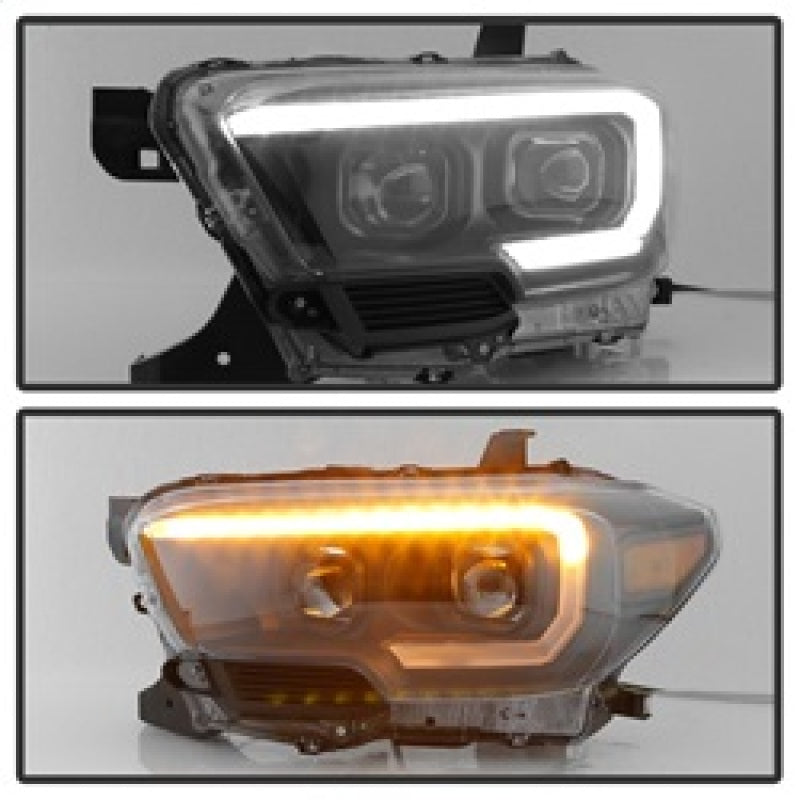 xTune 9039256 fits Toyota Tacoma 16-18 DRL Light Bar Projector Headlights - Bla