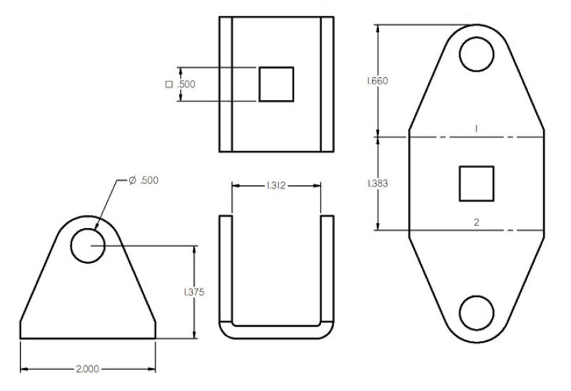 Ridetech 90001621 Shockwave Eye-Stud Adapter