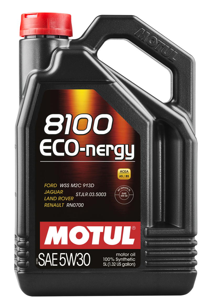 Motul 102898 5L Synthetic Engine Oil 8100 5W30 ECO-NERGY - fits Ford 913C